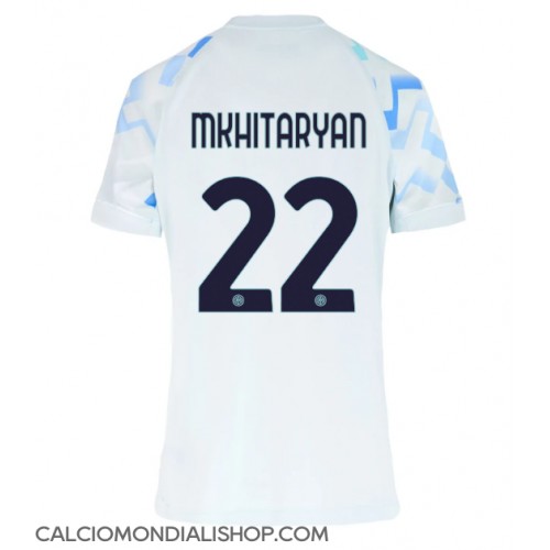 Maglie da calcio Inter Milan Henrikh Mkhitaryan #22 Seconda Maglia Femminile 2025-26 Manica Corta